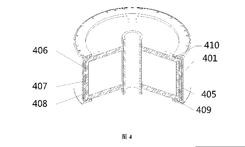 聯(lián)凈電磁感應加熱輥輥體的立體局剖結(jié)構(gòu)示意圖